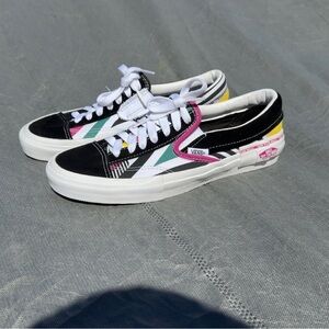 Vans Monochrome Striped Sneakers